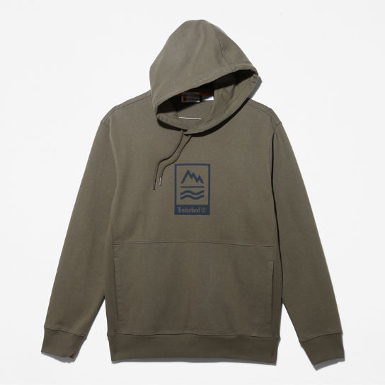 Mountains-to-Rivers Hoodie for Men in Dark Green | Timberland