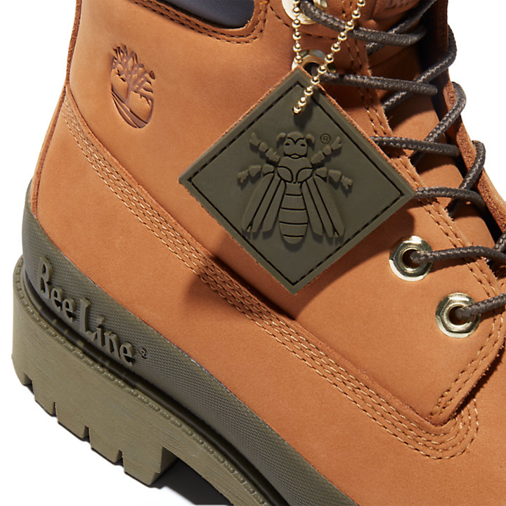 Beeline x Timberland® 6 Inch Rubber Toe Boot for Men in Yellow/Green-