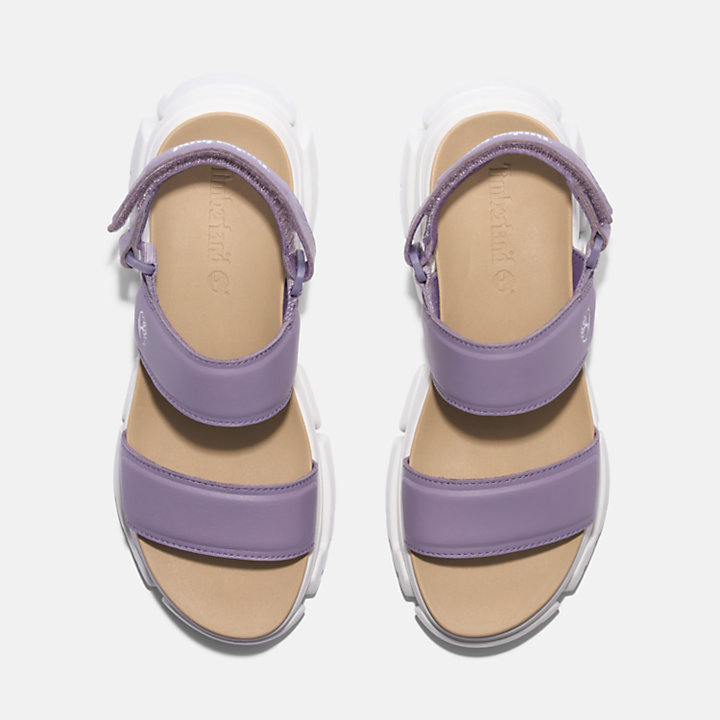 Adley Way 2-Strap Sandal for Women in Purple-