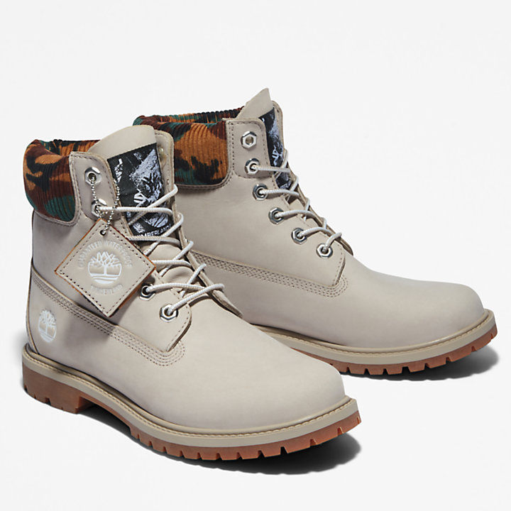 6-inch Boot Timberland® Heritage pour femme en beige/camouflage-