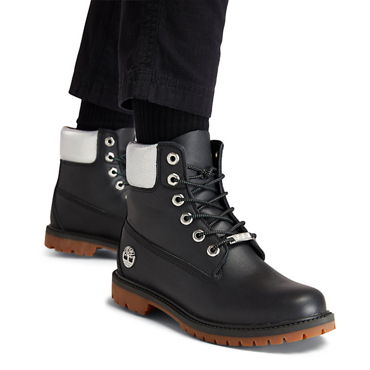 Timberland® Heritage 6 Inch Boot for Women in Black/Silver-