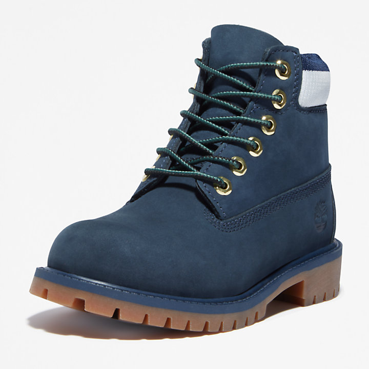 Timberland® Premium 6 Inch Boot for Youth in Navy | Timberland