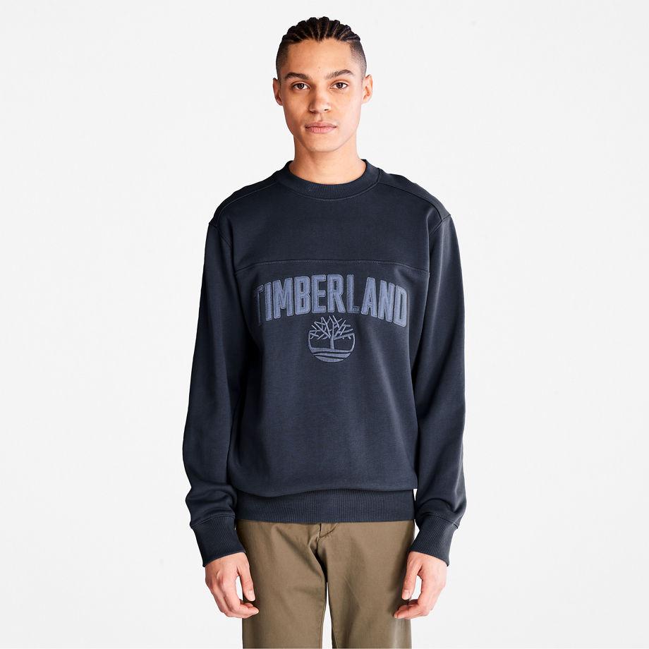 Timberland Outdoor Heritage Ek  Graphic Sweatshirt For Men In Navy Dark Blue