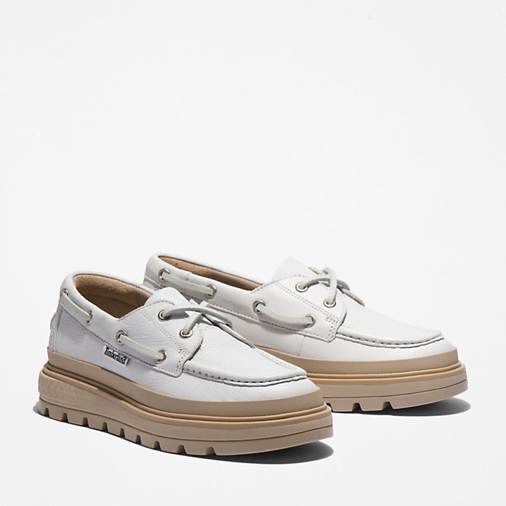 GreenStride™ Ray City Boat Shoe for Women in White-