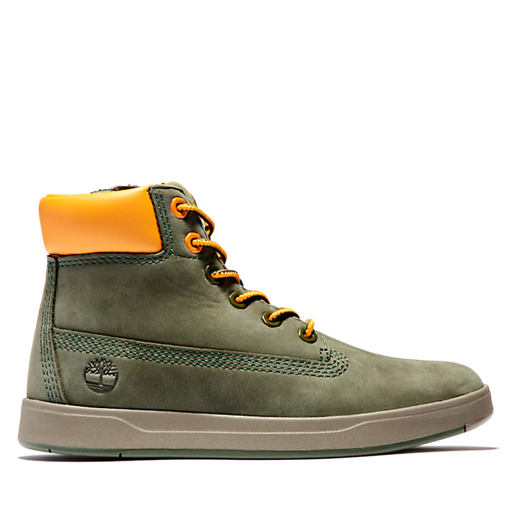 Junior Davis Square 6-Inch Boots in Green-