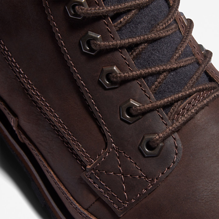 Timberland® Originals 6 Inch Lined Boot for Men in Dark Brown-