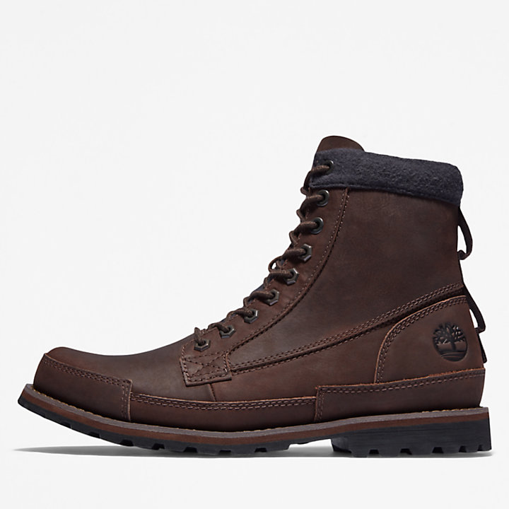 Timberland® Originals 6 Inch Lined Boot for Men in Dark Brown-