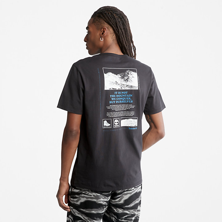 Outdoor Heritage Boot-Logo T-Shirt for Men in Black-