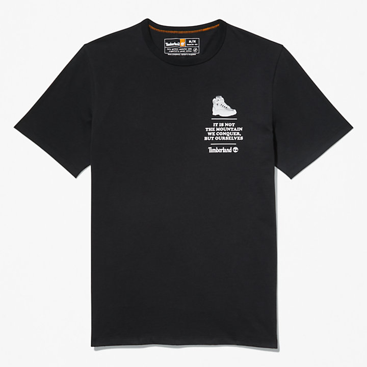 Outdoor Heritage T-Shirt mit Stiefel-Logo für Herren in Schwarz-