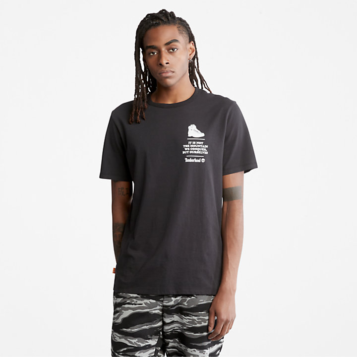 Outdoor Heritage Boot-Logo T-Shirt for Men in Black-
