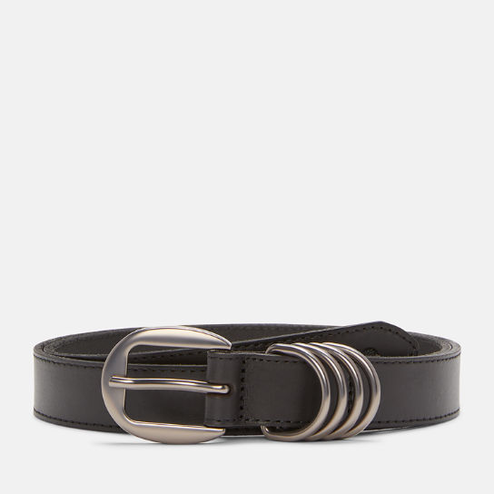 Cinturón con trabilla y anillas en forma de D de 25 mm para mujer en negro | Timberland