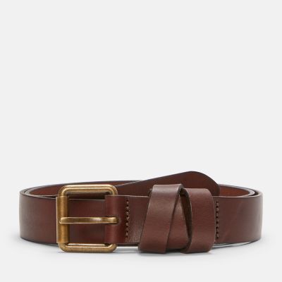30mm Belt with Wrapped Keeper for Women in Brown | Timberland