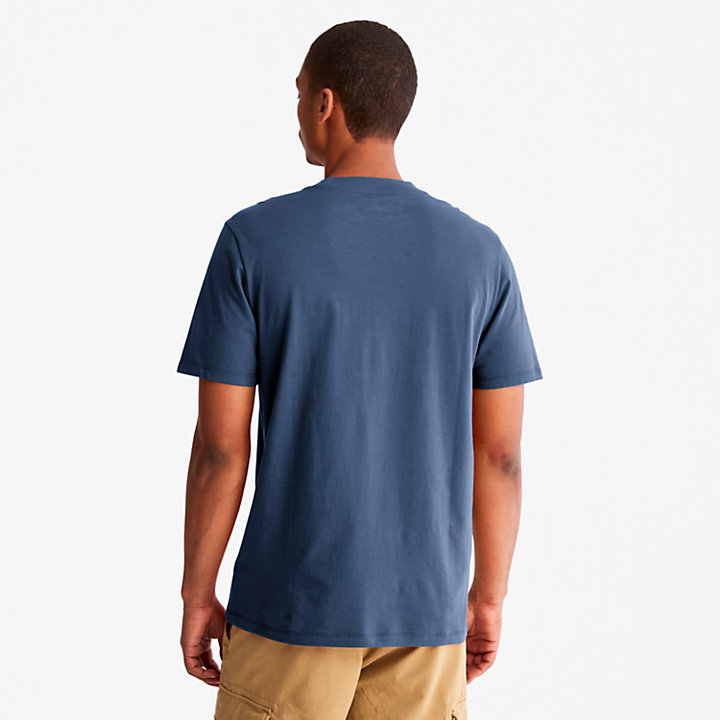T-shirt da Uomo con Grafica Outdoor Heritage EK+ in blu-