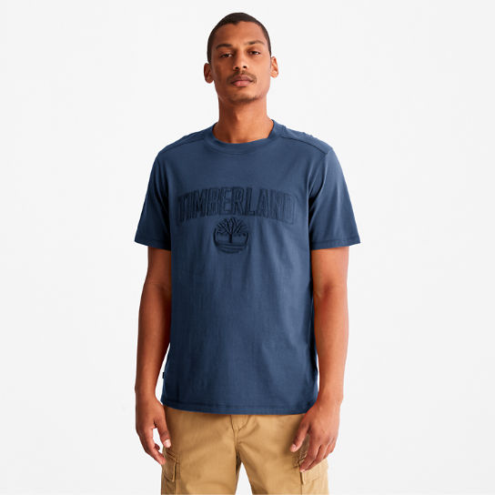 Outdoor Heritage EK+ T-shirt met Grafische Print voor heren in blauw | Timberland