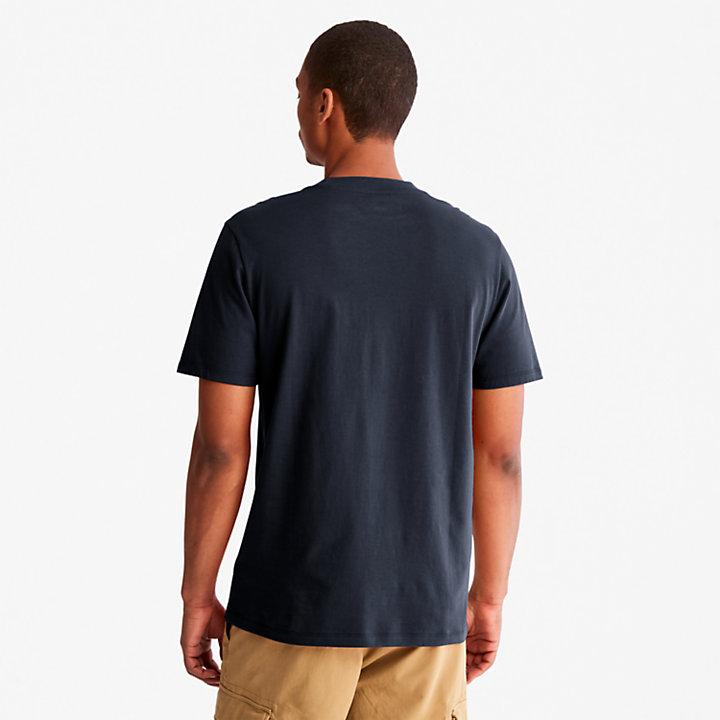 T-shirt da Uomo con Grafica Outdoor Heritage EK+ in blu marino-
