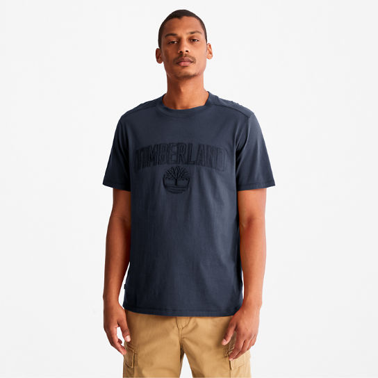 T-shirt da Uomo con Grafica Outdoor Heritage EK+ in blu marino | Timberland