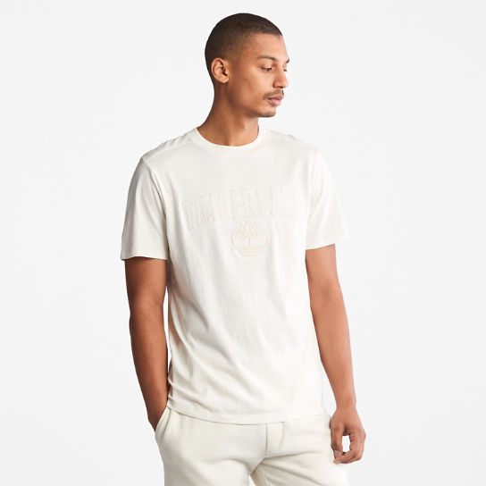 T-shirt da Uomo con Grafica Outdoor Heritage EK+ in bianco | Timberland