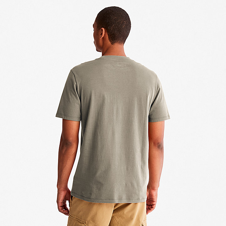 T-shirt Gráfica Outdoor Heritage EK+ para Homem em cinzento