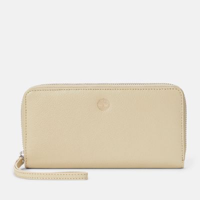 Timberland Leather Wallet For Women In Beige Beige