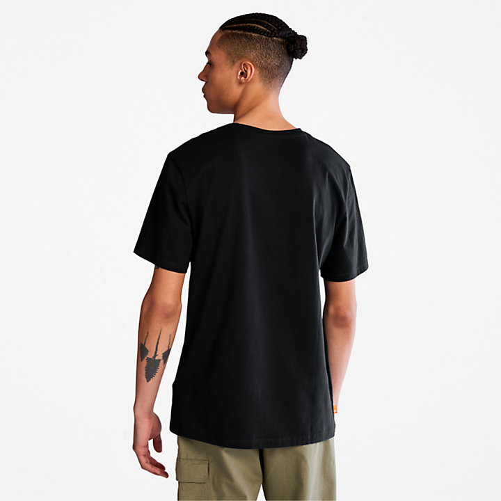 Camiseta Camo-Logo para Hombre en color negro-