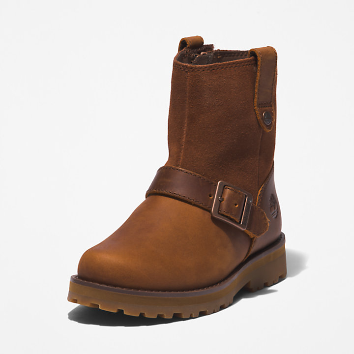 Courma Kid Warm-lined Boot for Youth in Brown-