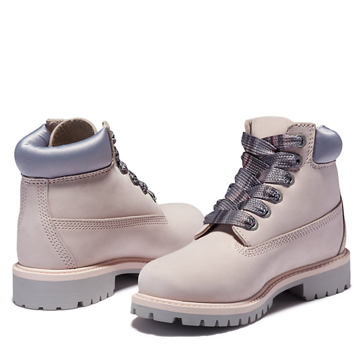 Youth Timberland® Premium 6-Inch Waterproof Boots in Light Pink-