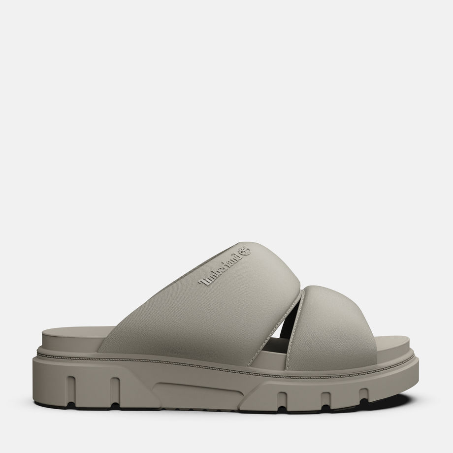 Timberland Greyfield Slide Sandal For Women In Beige Beige, Size 4
