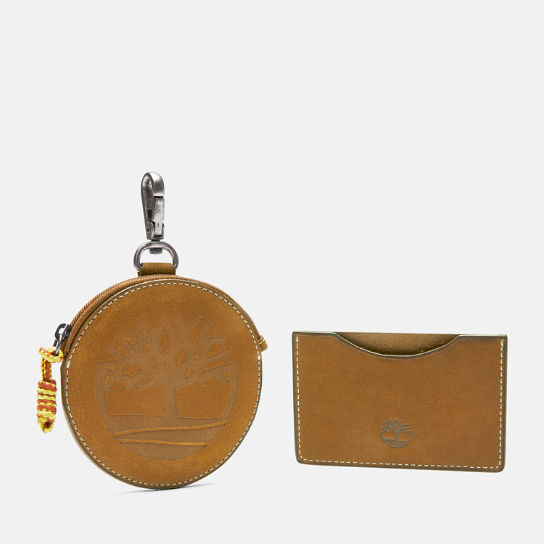 Card Holder and Coin Pouch Gift Set in Yellow | Timberland