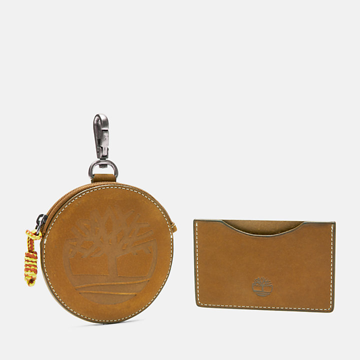 Card Holder and Coin Pouch Gift Set in Yellow-