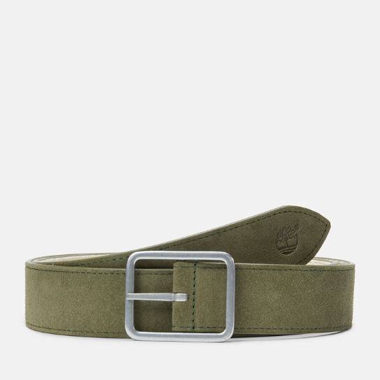 Reversible Canvas and Leather Belt for Men in Beige | Timberland