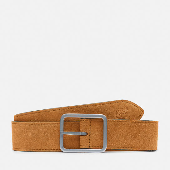 Cinturón reversible de lona y piel para hombre en marrón | Timberland