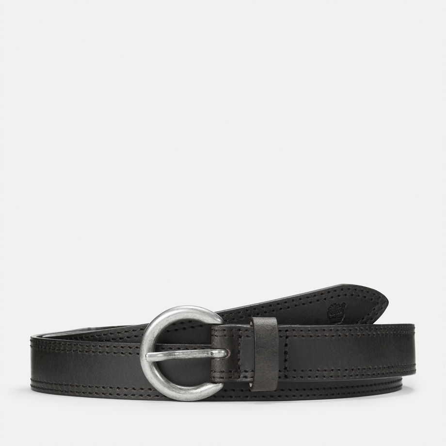 Timberland 1"/25mm Oval Buckle Belt For Women In Black Black, Size S