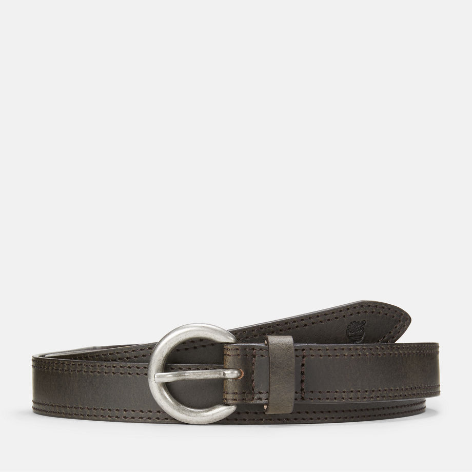 Timberland 1/25mm Oval Buckle Belt For Women In Brown Brown