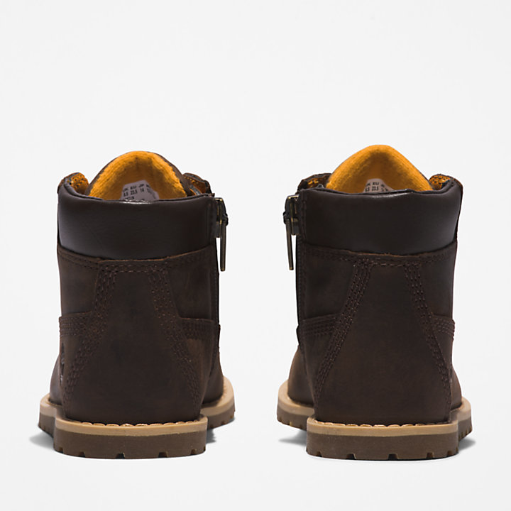 Pokey Pine 6 Inch Boot for Toddler in Dark Brown-