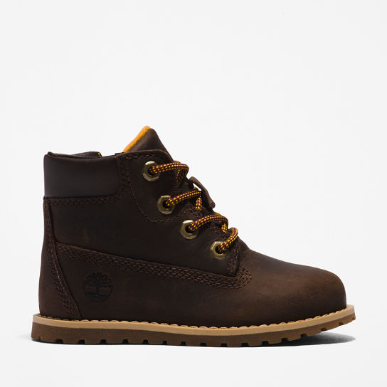 Pokey Pine 6 Inch Boot for Toddler in Dark Brown | Timberland