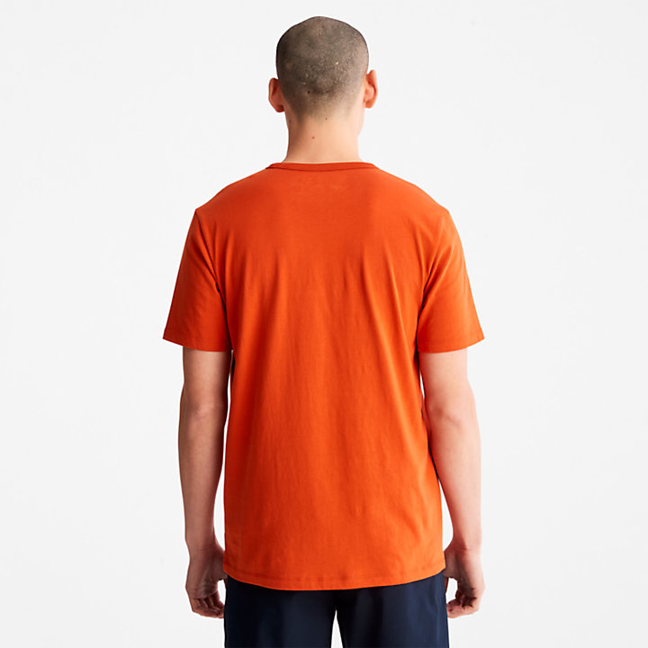Camiseta Mountains-to-Rivers para Hombre en naranja-