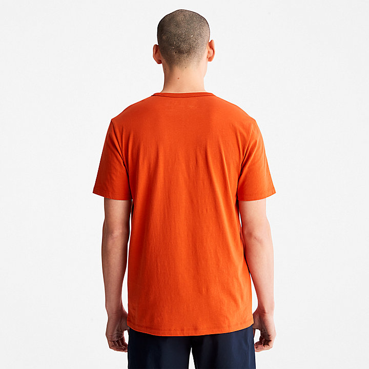 Mountains-to-Rivers T-Shirt for Men in Orange