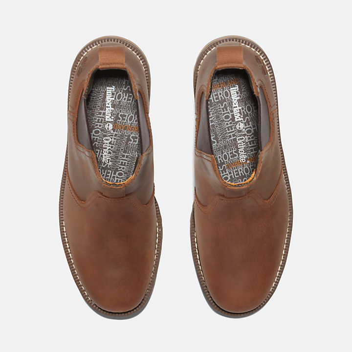 Larchmont Chelsea-boots voor heren in lichtbruin of bruin-