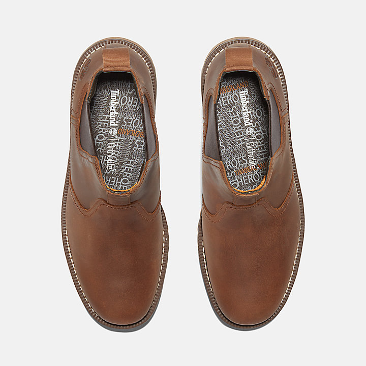 Larchmont Chelsea-boots voor heren in lichtbruin of bruin
