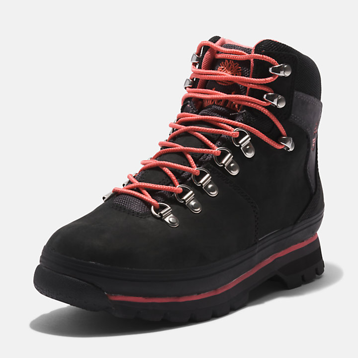 Euro Hiker Waterproof Hiking Boot for Women in Black-