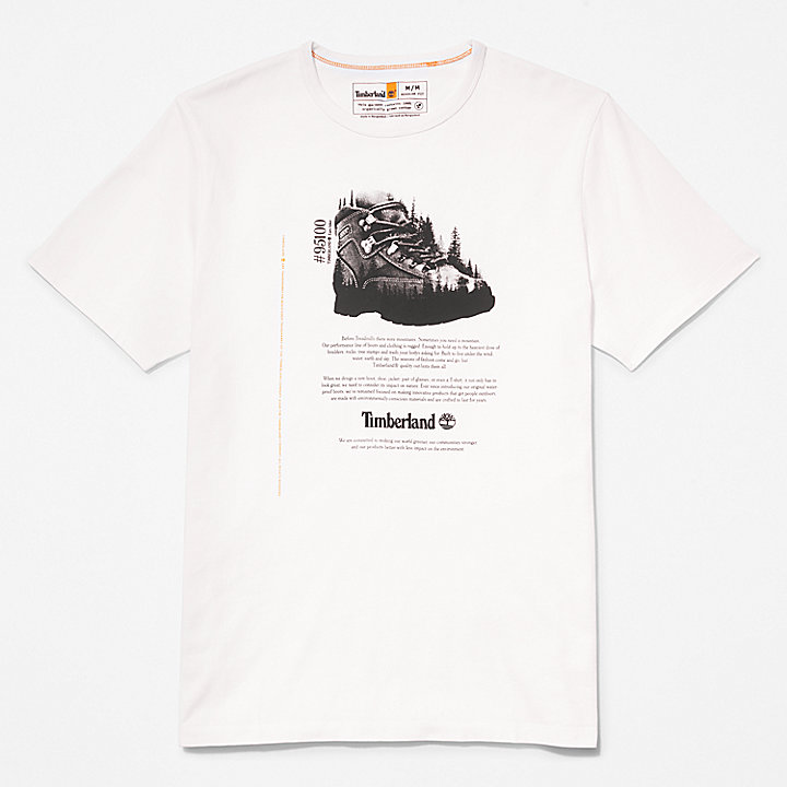 T-shirt Gráfica Outdoor Heritage para Homem em branco