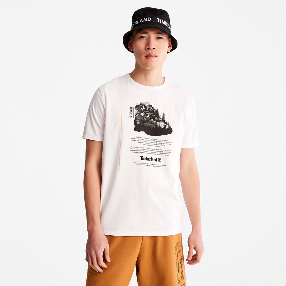 Timberland Outdoor Heritage Graphic T-shirt For Men In White White