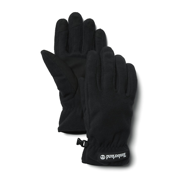 Birch Island Fleece Gloves for Men in Black-