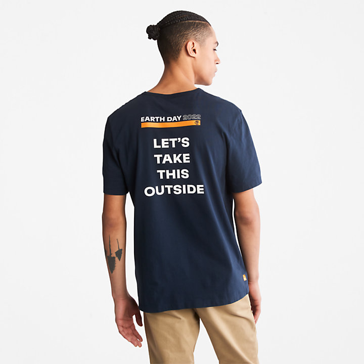 Earth Day EK+ T-Shirt for Men in Navy-