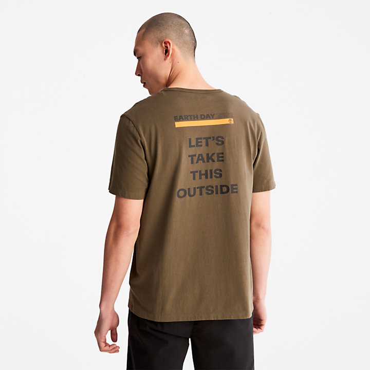 Earth Day EK+ T-Shirt for Men in Dark Green-