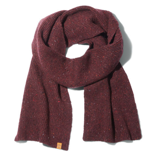 Pine Island Ribbed Scarf for Men in Red | Timberland