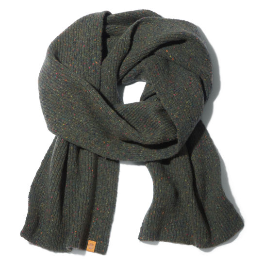 Pine Island Ribbed Scarf for Men in Dark Green | Timberland