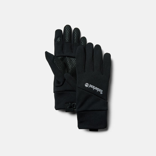 Colour-Block Stretch Fleece Gloves for Men in Black | Timberland