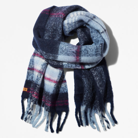 Check Blanket Scarf for Women in Blue | Timberland