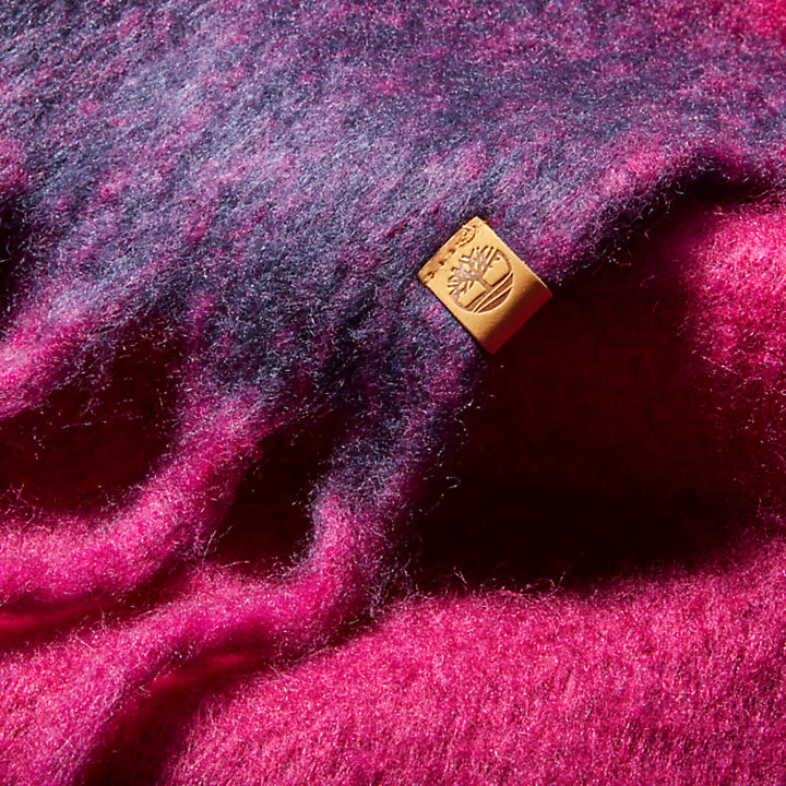 Maxi Sciarpa da Donna a Blocchi di Colore in rosa-